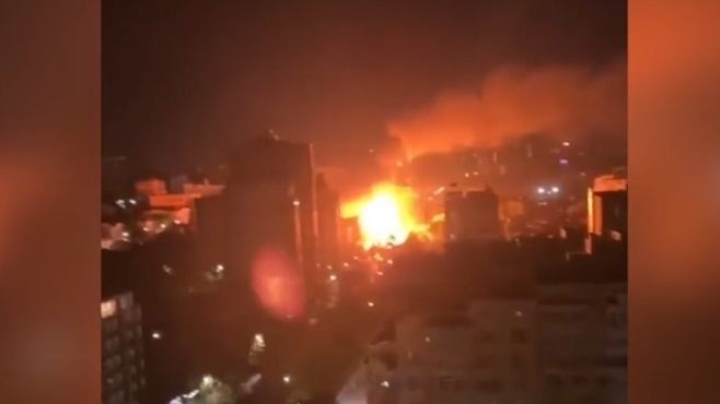 Video: Mohutná exploze v Rostově na Donu po útoku dronu